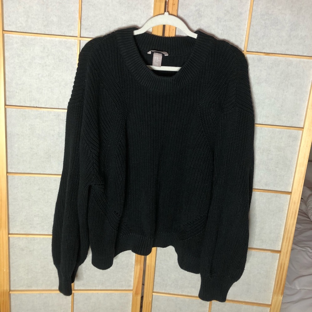 thick knitted sweater